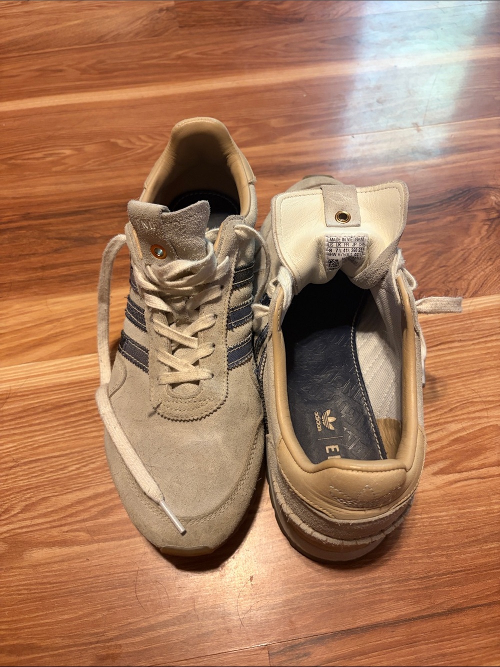 adidas Gazelle Suede Sneakers Gray Blue Men’s Size 8